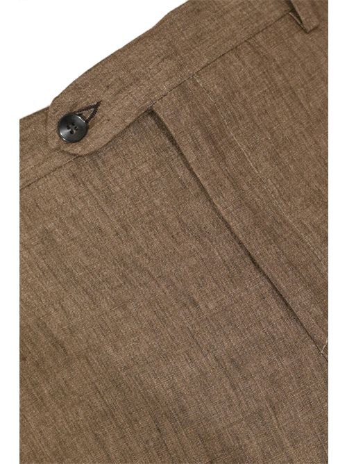 Pantalone in lino Marrone TONALI | 4NP04AB TXEEVUE44